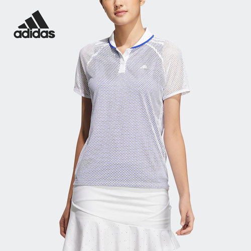 Adidas/阿迪达斯正品新款女子高尔夫运动短袖POLO衫HT0000