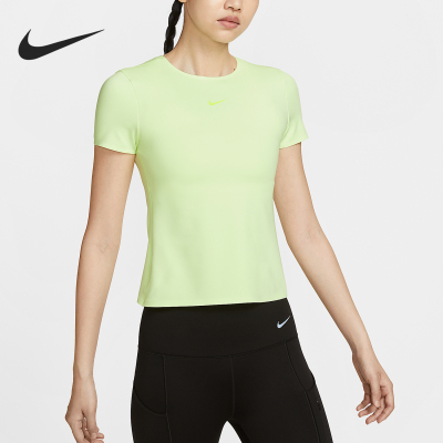 Nike/耐克正品夏季Form女士运动训练健身修身短袖T恤HQ8080-701