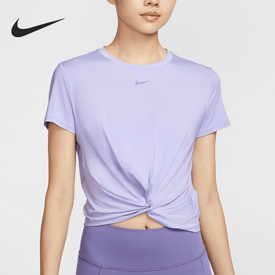 Nike/耐克正品2025夏季款女士短款简约经典透气短袖HJ1055-533