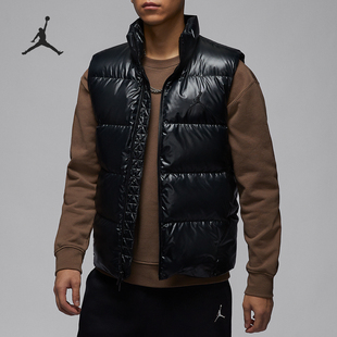 Nike JORDAN男士 保暖立领户外羽绒马甲FV7274 010 耐克正品