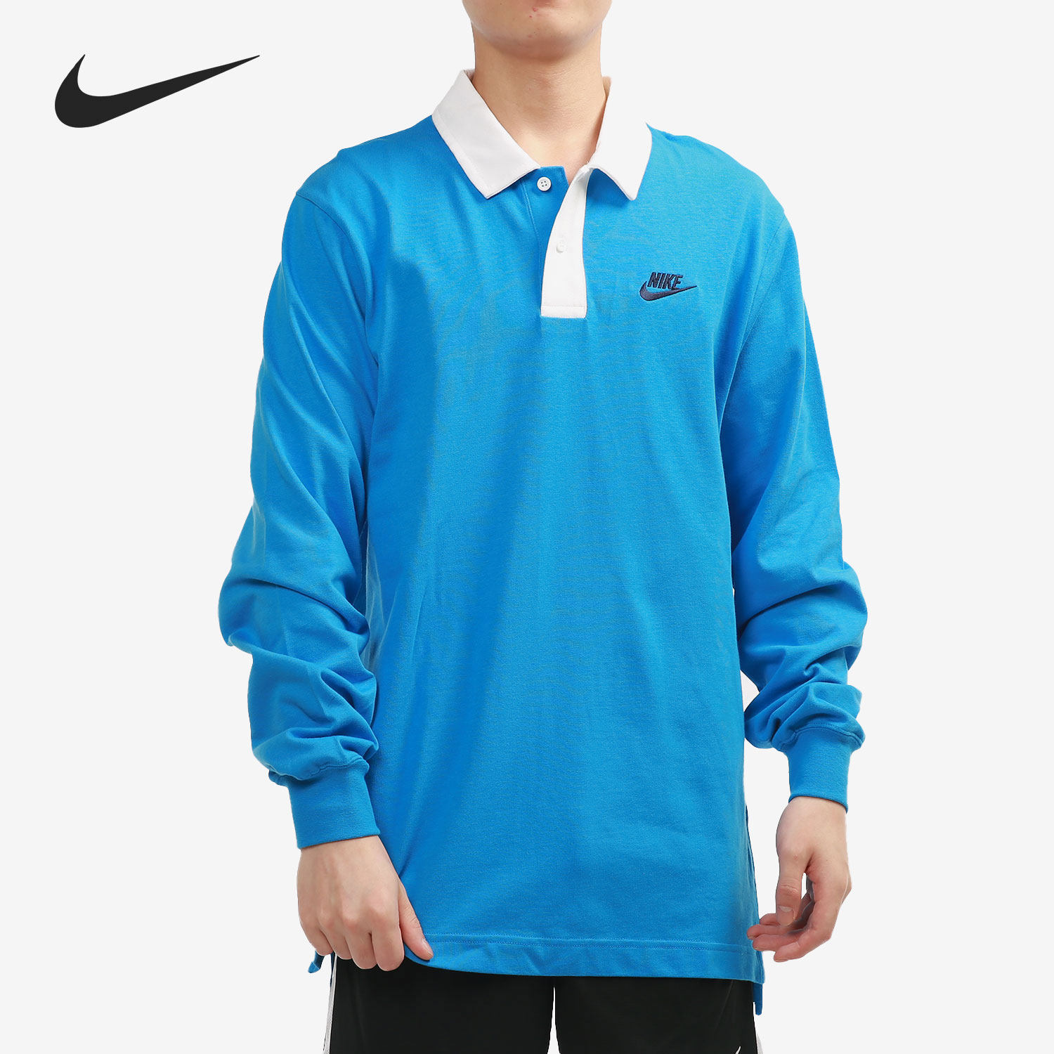 Nike/耐克正品当季新款男子休闲长袖运动休闲Polo衫DD6180-435