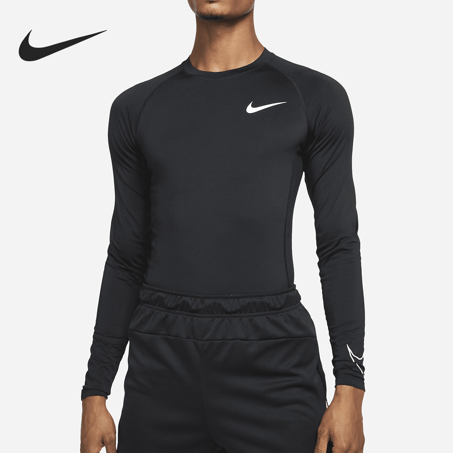 Nike/耐克正品Dri-FIT男士轻盈透气跑步运动长袖T恤DD1990-010