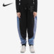 DD5130 Nike 010 新款 女子运动三勾拼接色休闲裤 耐克正品 春季