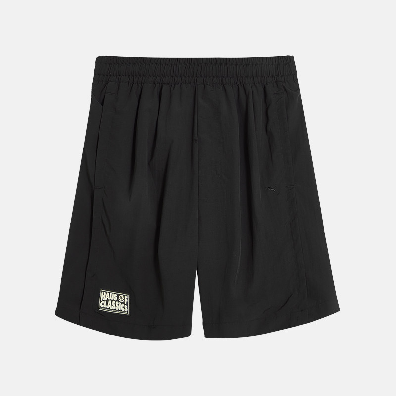Puma/彪马正品夏季男女廓形徽章抽绳经典休闲松紧短裤631563-01