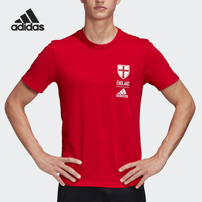 阿迪达斯男士透气运动短袖