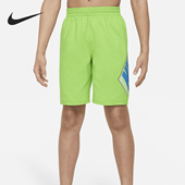 耐克正品 大童男孩抽绳日常沙滩短裤 Swim Nike FZ6499 379