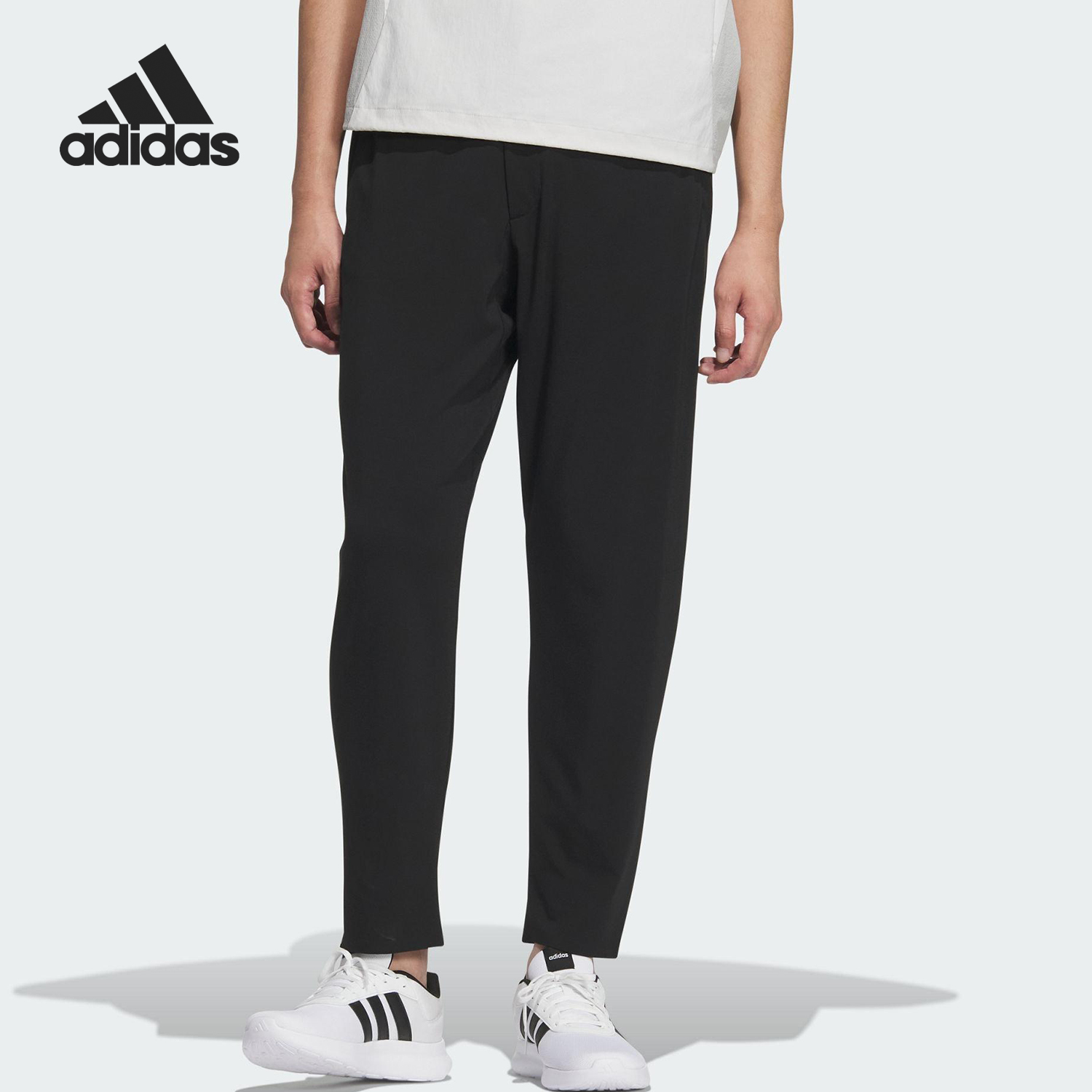 Adidas/阿迪达斯正品2025男士锥形休闲透气户外运动长裤JM0986