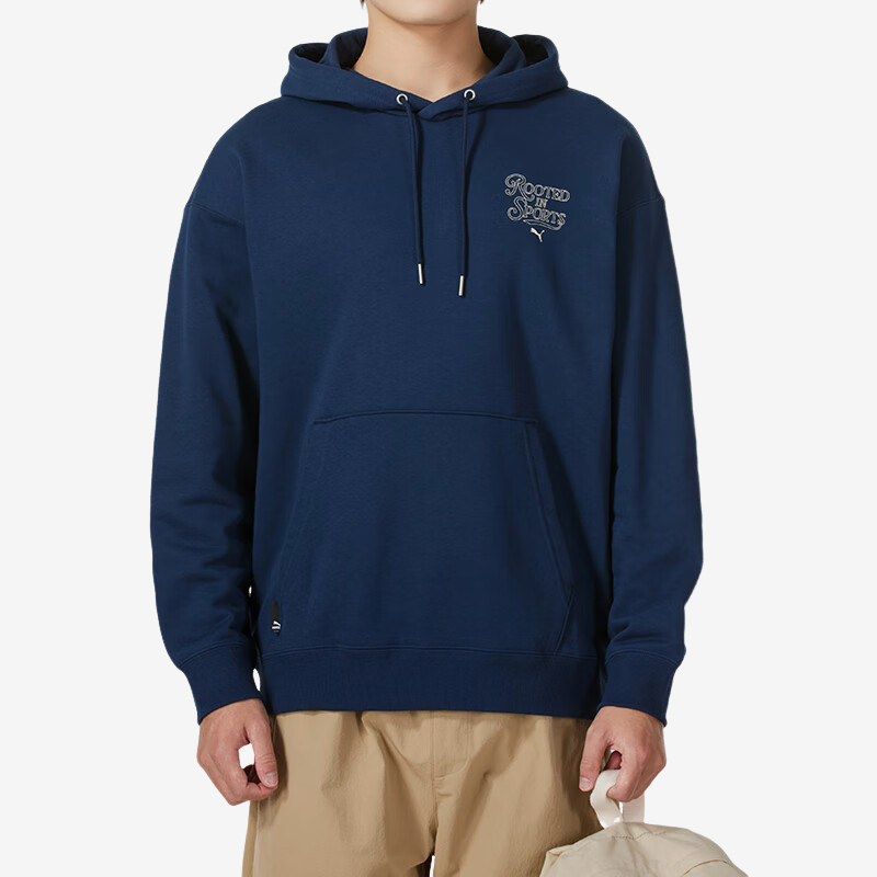 彪马男士连帽口袋休闲运动卫衣