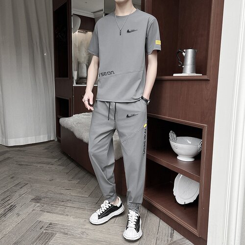 耐克顿夏季冰丝速干男运动套装