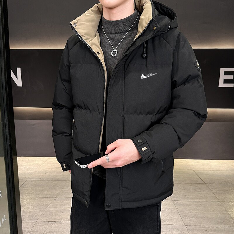 耐克顿羽绒棉服男士冬季潮流加厚保暖面包服青年时尚百搭棉衣外套