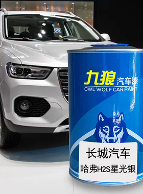 九狼汽车漆长成城品哈漆弗改色H1理星光银钛白珠光黑H2S时尚橙色