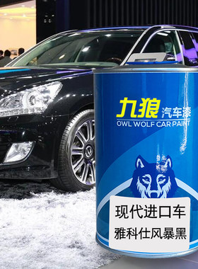 九狼汽车钣金全喷修补喷烤现油漆代雅科仕风暴黑白色幻影黑月光木