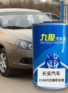 九狼汽车漆长成品安汽车漆咖啡金黄CX20闪电蓝闪光火焰橙黄30灰色
