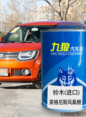 九狼汽车漆铃成木品漆4S店维特凤凰橙色极地白拉珊瑚橙骁摩卡棕途