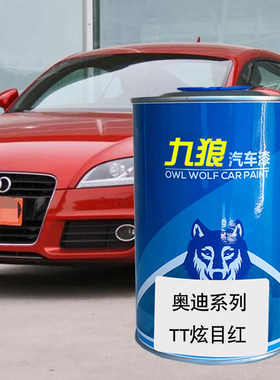 九狼汽车成品色漆奥油漆迪成品TT色漆炫目红维加斯黄旋风黑朱鹭白