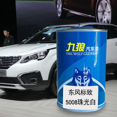 九狼汽车漆东风标油漆致改色4008漆珠光白卢兹黑5008冰山蓝松木棕