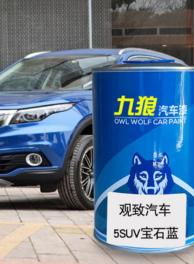 九狼汽车漆观成品致改色车4S店喷烤漆宝石蓝色旭日红坚果棕微光灰