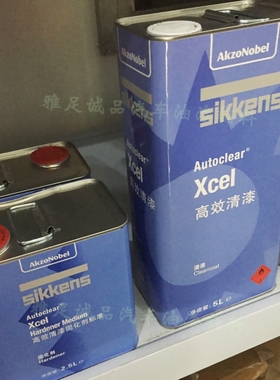 新劲高效清漆高浓汽车漆抗划痕4S店汽车修理厂进口光油xcel套装