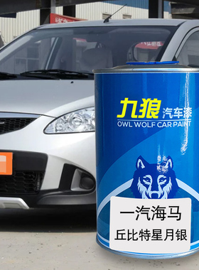九狼汽车一漆汽成海品马漆改色4S店丘比星月银极地白特魅惑橙色漆
