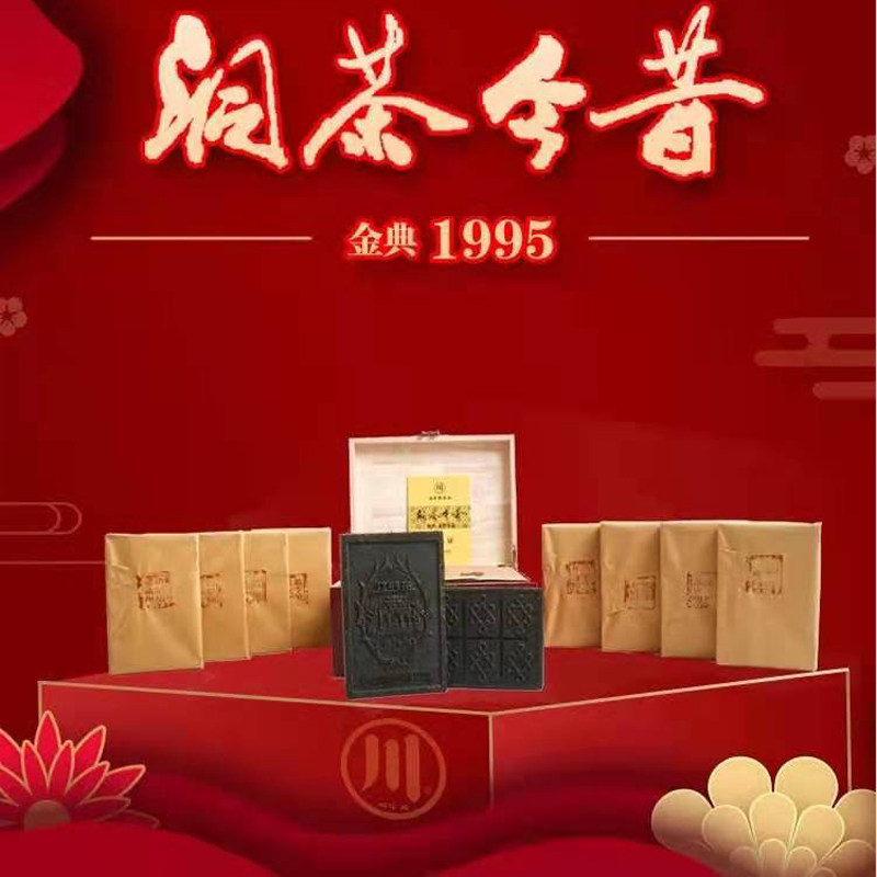 洞茶今昔高香火龙果米砖茶