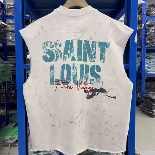 SSSAINTLOUIS美潮破坏背心