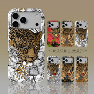 Acvoo豹创意艺术iPhone17Promax保护16适用于苹果15手机壳14防摔壳13不褪色12环保11可水洗Air全包