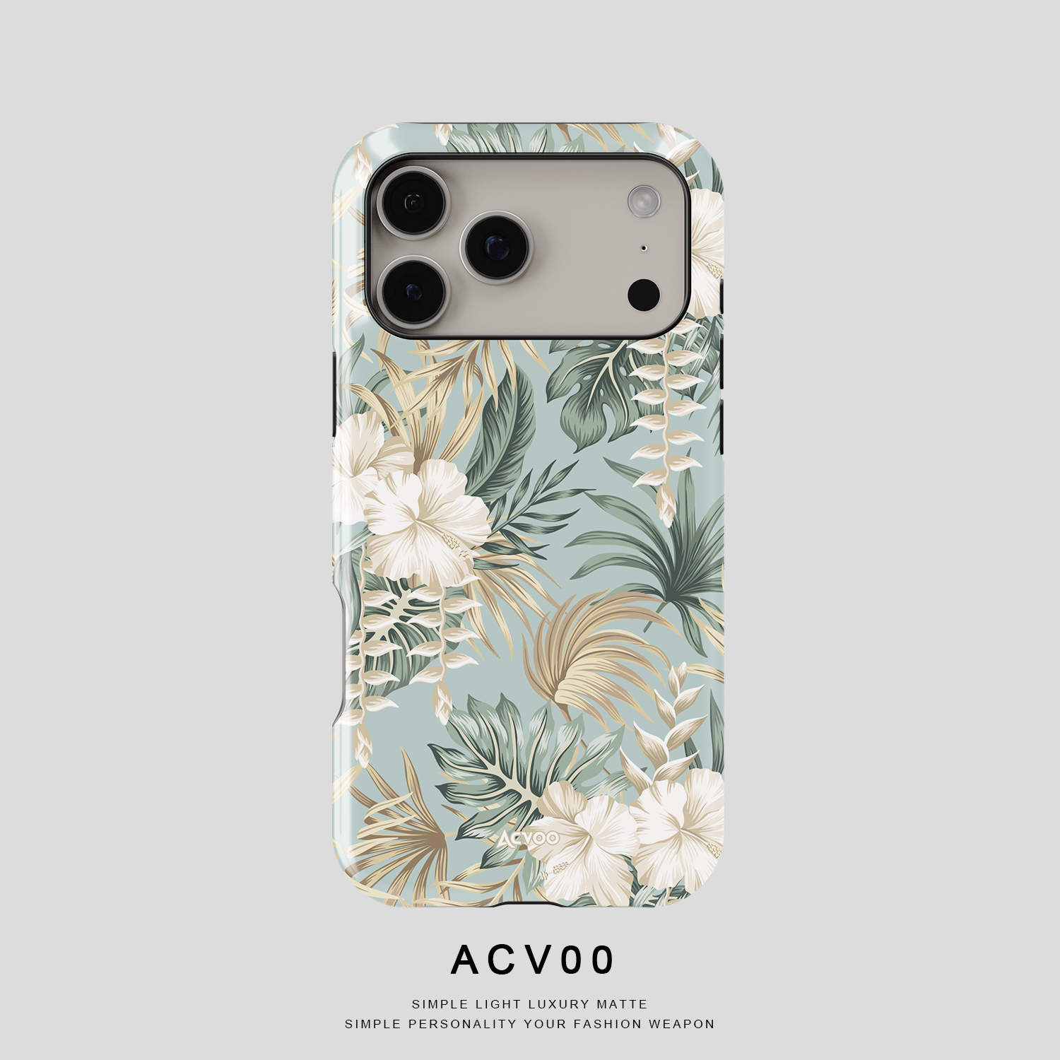 Acvoo绿野仙踪棕榈花语热带丛林iPhone17Promax保护15适用于苹果14手机壳13防摔壳12不褪色11环保可水洗全包