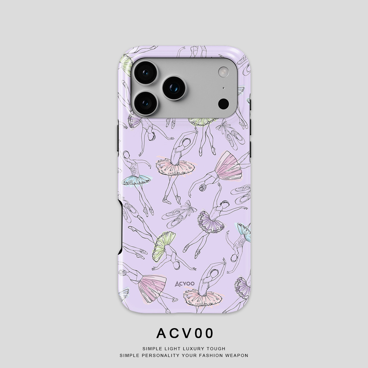 Acvoo水彩芭蕾防摔手机壳