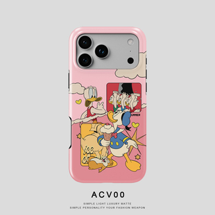 Acvoo复古原创海报海浪冰淇淋爱心太阳iPhone17保护16适用于15苹果14手机壳13壳12不褪色11全包