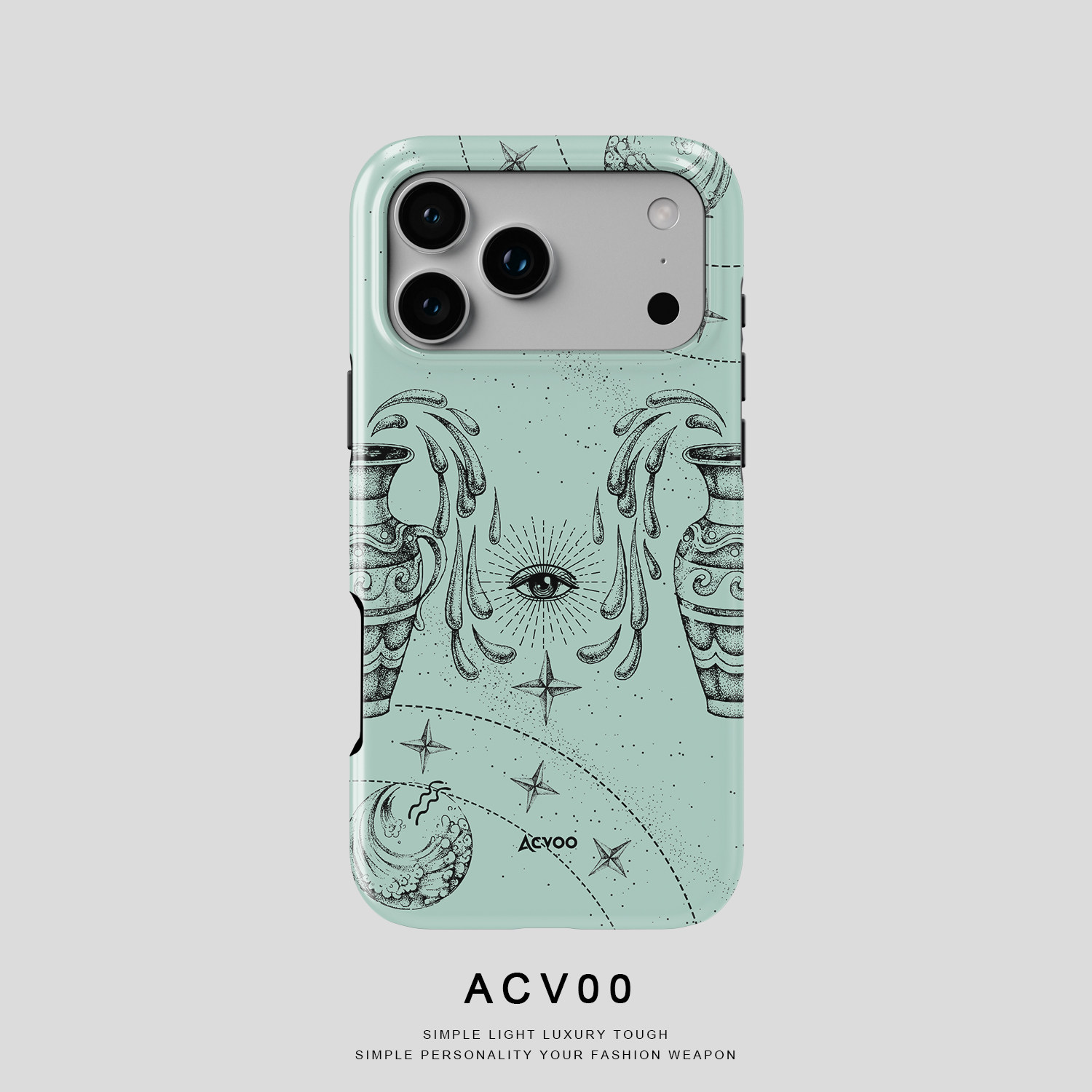 Acvoo水瓶座星座星盘iPhone17Promax保护16适用于苹果15手机壳14防摔壳13不褪色12可水洗全包