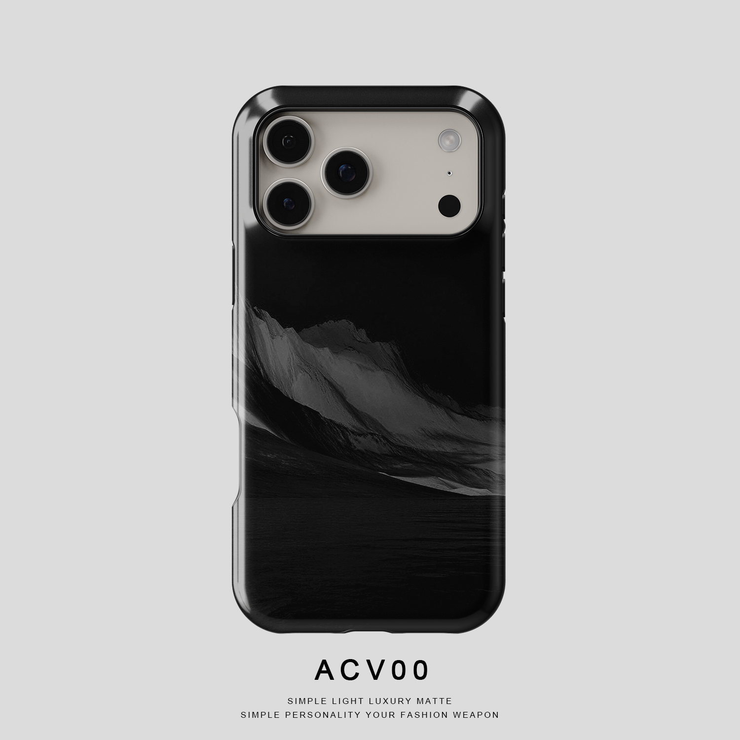 Acvoo寂影山川山景艺术极简iPhone16Promax保护15适用于苹果14手机壳13防摔壳12不褪色11环保可水洗全包