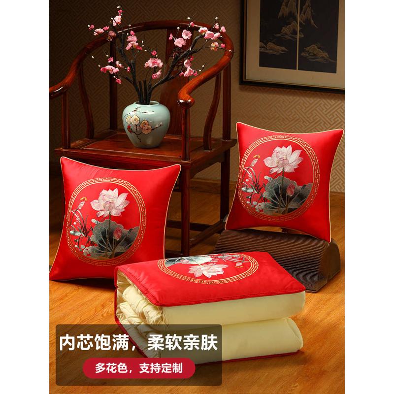 多功能抱被枕高档靠枕车载被子空调车用被抱折叠枕枕抱两用二合一