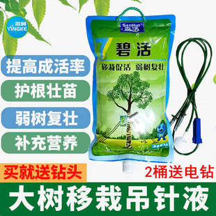 碧活大树营养液碧活树木吊针液吊袋液树木移栽促根促成活送钻头