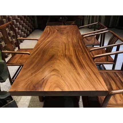 胡桃木实木大板、茶桌茶台实木办公桌、餐桌大板桌实木画案