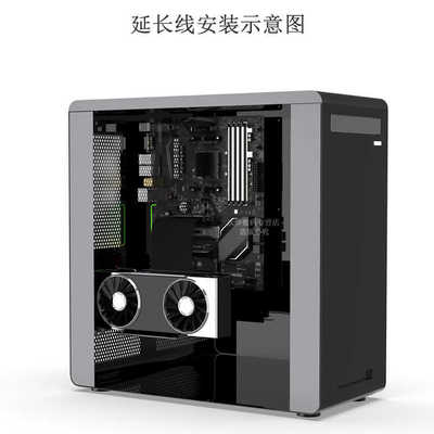 gtxpci-e16x显卡延长线转接线支持1080pcie延长线显卡延长线直头