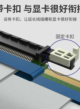 PCI-E 16X延长线显卡延长线1X4X8XPCI-E软排线带供电PCI-E转接线