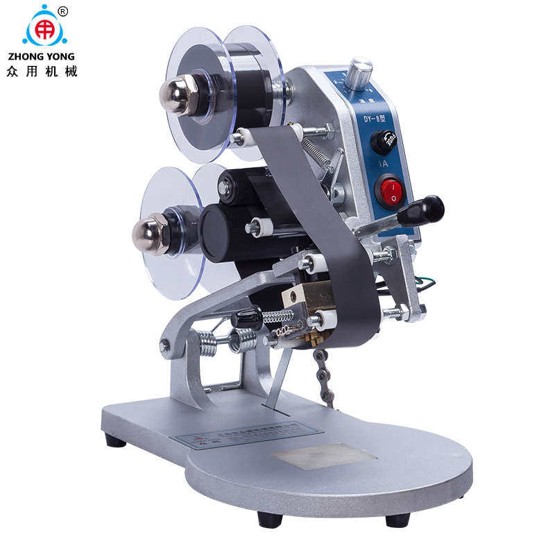 众用DY-8手压色带打码机热式码器直钢印打生产日期仿喷码机打码机