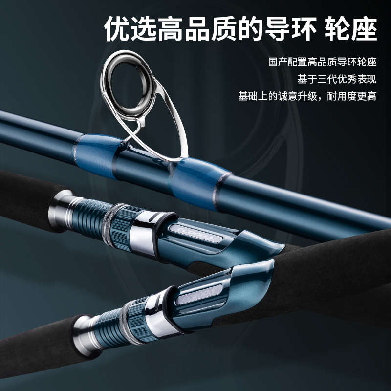 近海船钓竿夜光近海船竿铁板竿近海船钓竿船竿轻量一节半抛投船杆