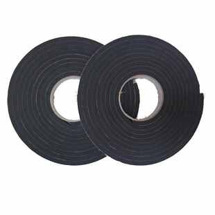 黑色EVA海绵单面胶 密封条防滑防压垫片泡棉胶 强力泡沫胶带8mm厚