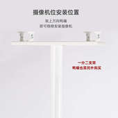 围墙监控支架室外加长钢铁重型枪机横杆摄像机万向双头底座48粗管