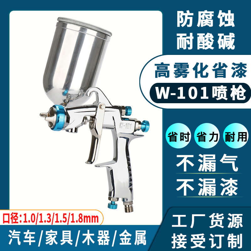 W101除甲醛手动喷枪W71喷漆枪 汽车家具大口径喷涂气动工具高雾化