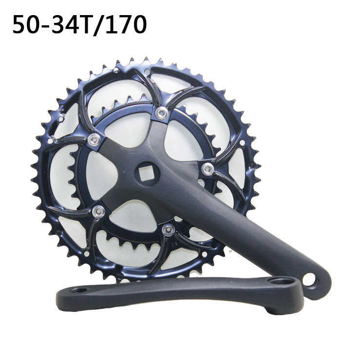 自行车公路折叠车52-42T双盘 7 8 9速14 16 18速 跑车牙盘52T齿盘