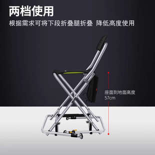 金阁22Q桥钓椅桥钓筏钓加高折叠钓凳钓鱼椅钓台户外垂钓椅子渔具
