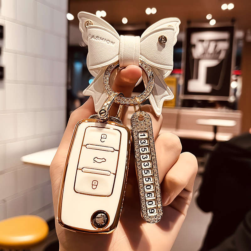 适用大众新宝来速腾polo钥匙套途观探岳凌渡朗逸探歌嘉旅钥匙包