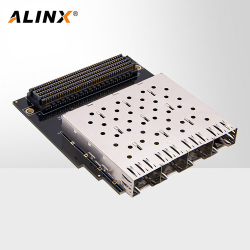 ALINX FPGA开发板配套 4路SFP光纤接口模块HPC FMC转接板子卡