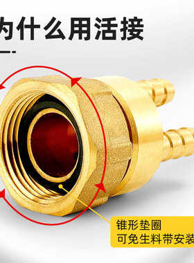 全铜毛细管接头6分加厚铜活接一变二变三异径地暖分水器接口配件