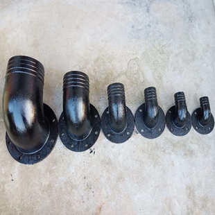 铸铁弯头法兰90度弯管件配件直销潜水污水泵出水口排污泵宝塔接头