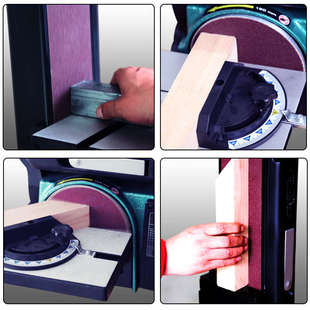 信民家用砂盘砂带机磨刀机打磨砂纸抛光机工业级木工金属砂光机