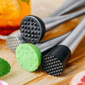 柠檬锤压汁棒水果捣汁棒捣棒不锈钢碎冰棒鸡尾酒捣棍奶茶店捣碎棒