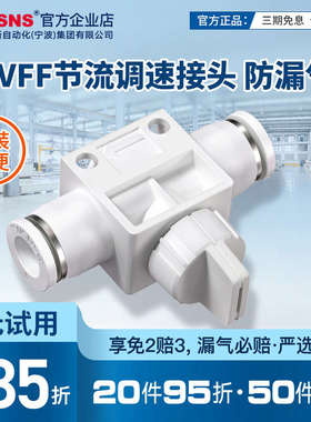 TWSNS台氣山耐斯快速接头气管快插塑料手阀开关阀门HVFF-06-08 -1